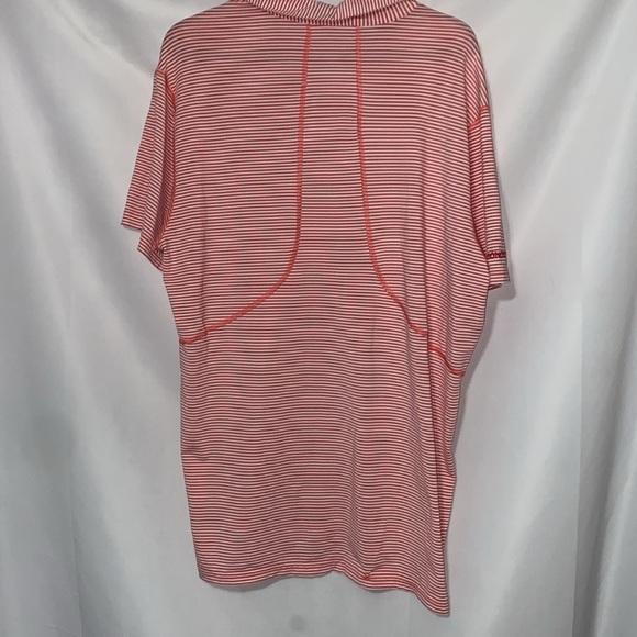 BONOBOS MENS SIZE XL SLIM FIT GOLF  Polo Shirt Lightweight  CORAL COLOR STRIPES - Picture 11 of 11